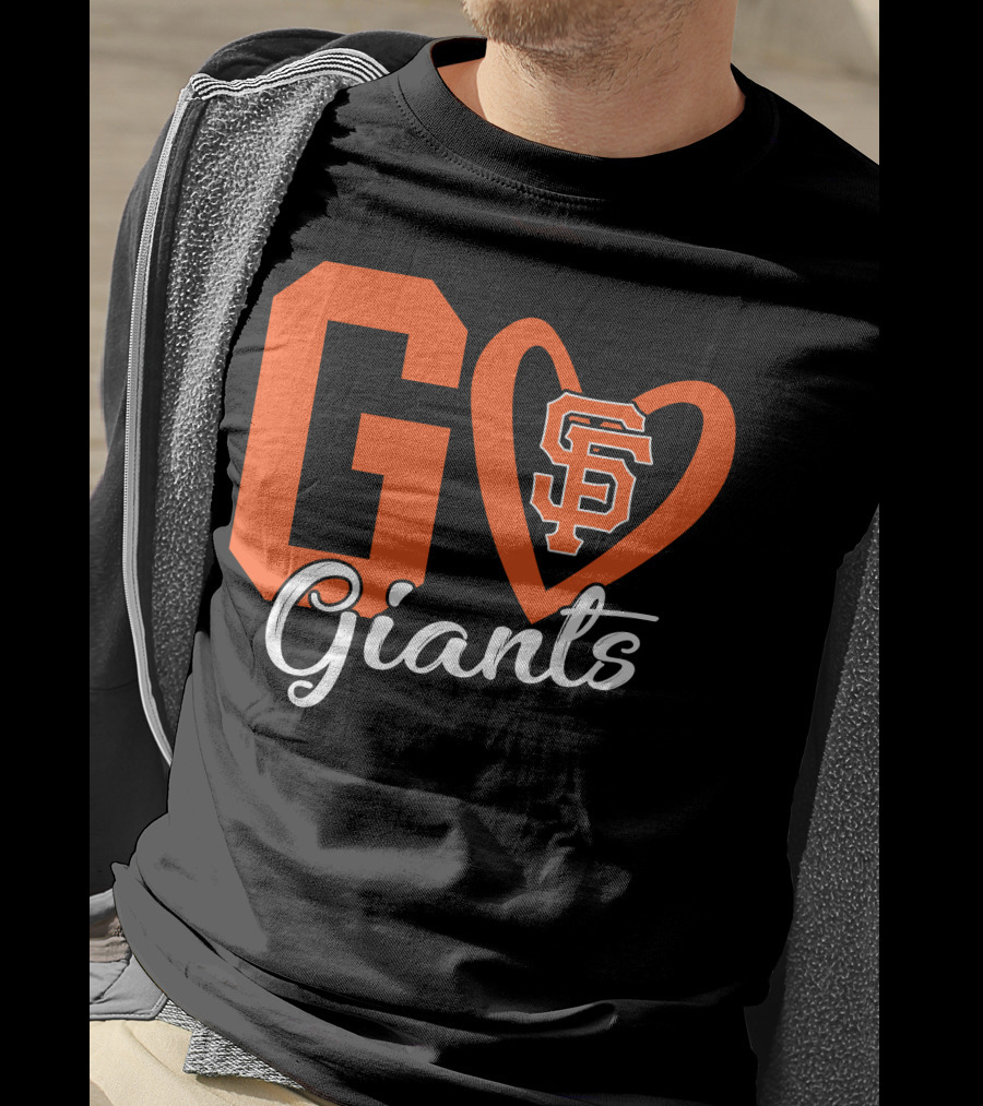 Go Giants SF Heart T-Shirt