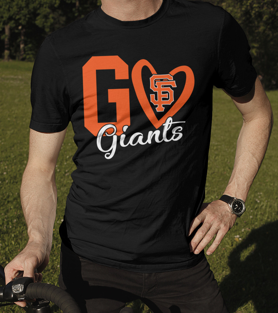 Go Giants SF Heart T-Shirt