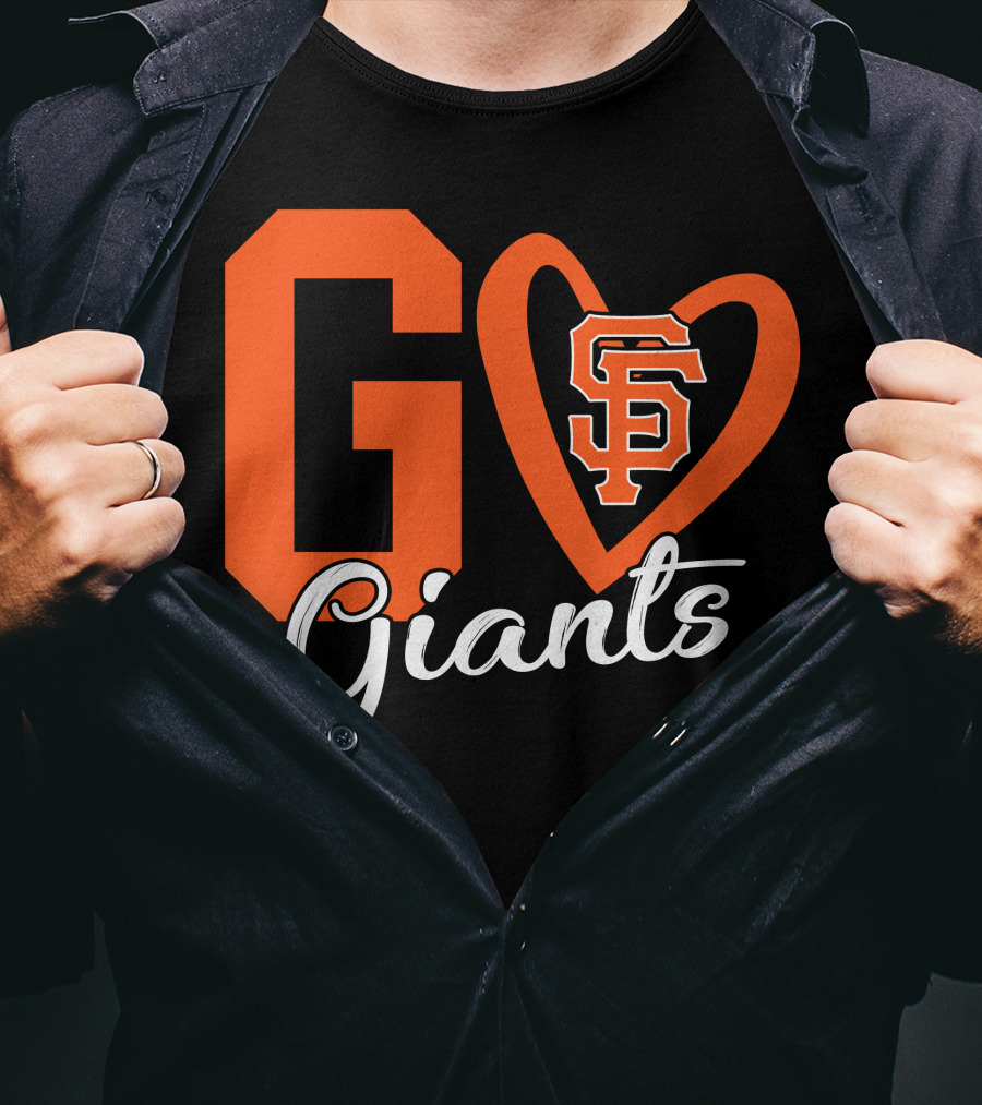 Go Giants SF Heart T-Shirt