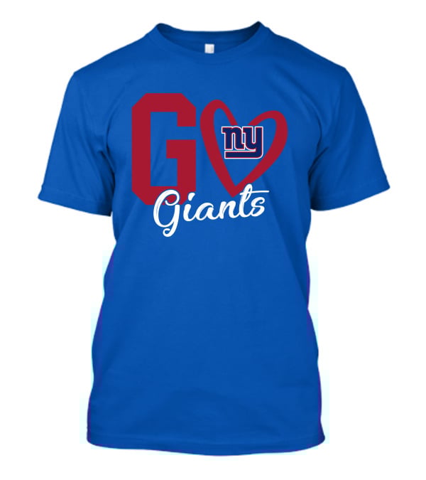 Go Giants NY Giants Heart T-Shirt