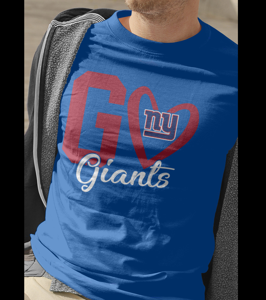 Go Giants NY Giants Heart T-Shirt
