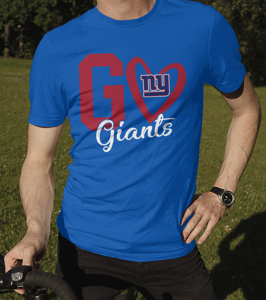 Go Giants NY Giants Heart T-Shirt