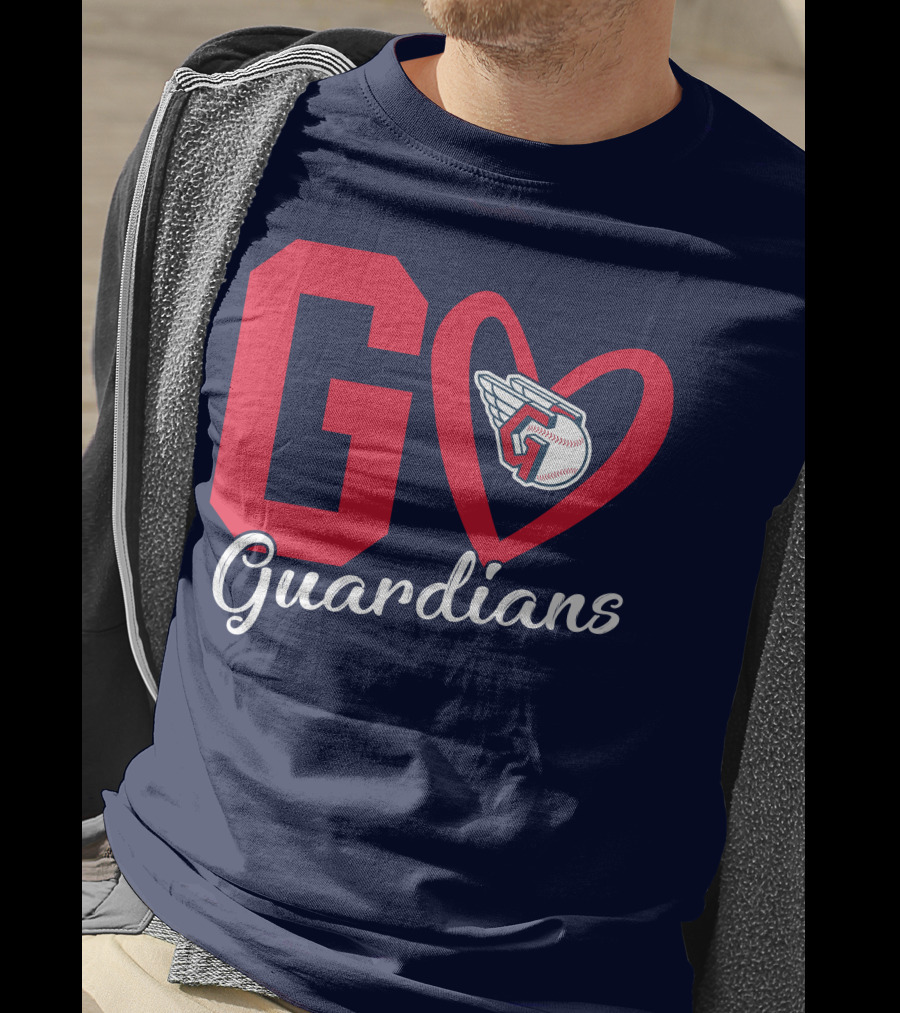 Go Guardians Baseball Heart Winged T-Shirt