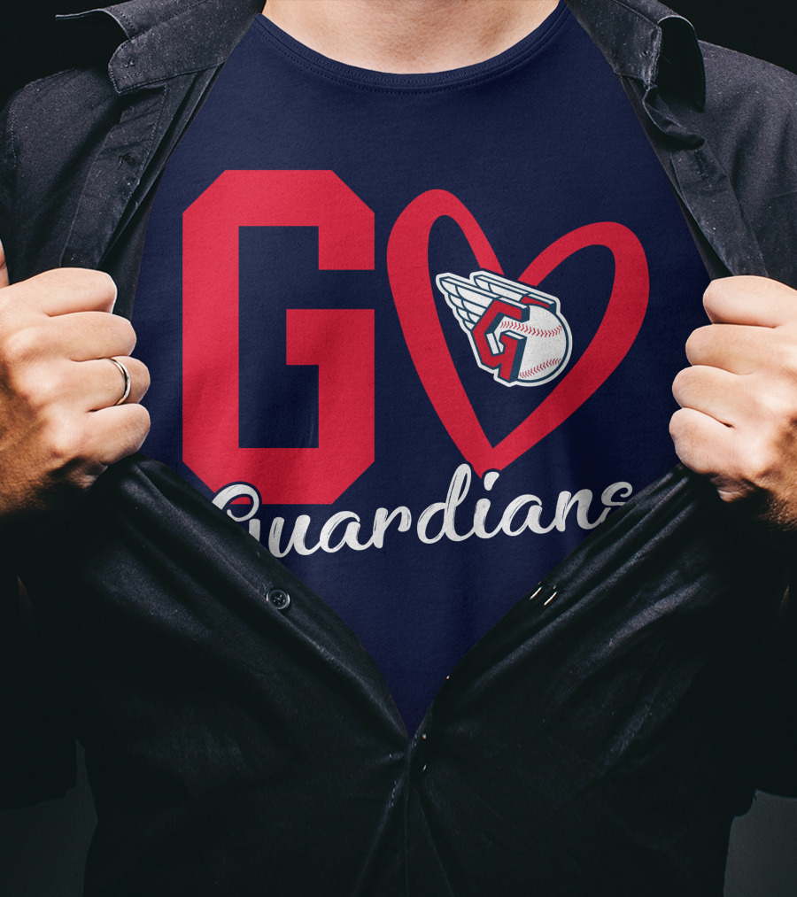 Go Guardians Baseball Heart Winged T-Shirt