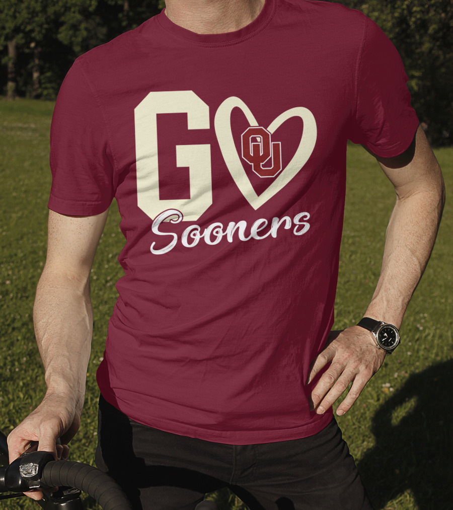 Go Sooners OU Heart T-Shirt