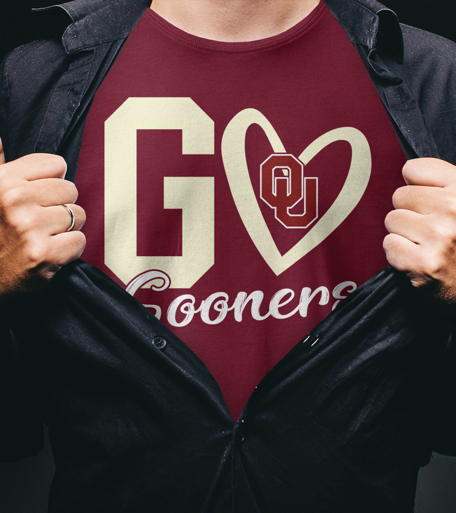 Go Sooners OU Heart T-Shirt