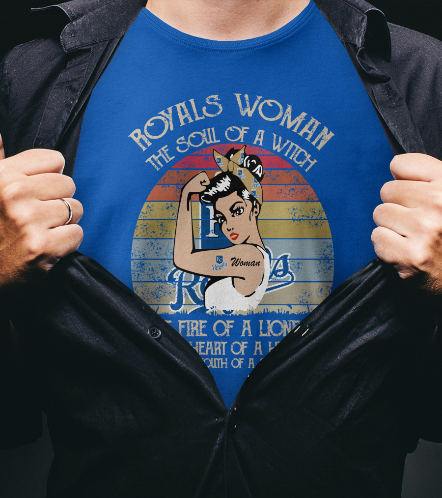 Royals Woman The Soul Of A Witch The Fire Of A Lioness The Heart Of A Hippie The Mouth Of A Sailor Retro Bandana Rockabilly Style T-Shirt