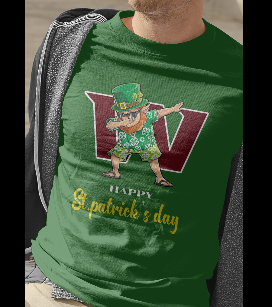 Happy St. Patrick's Day Washington Football Team Dabbing Leprechaun T-Shirt