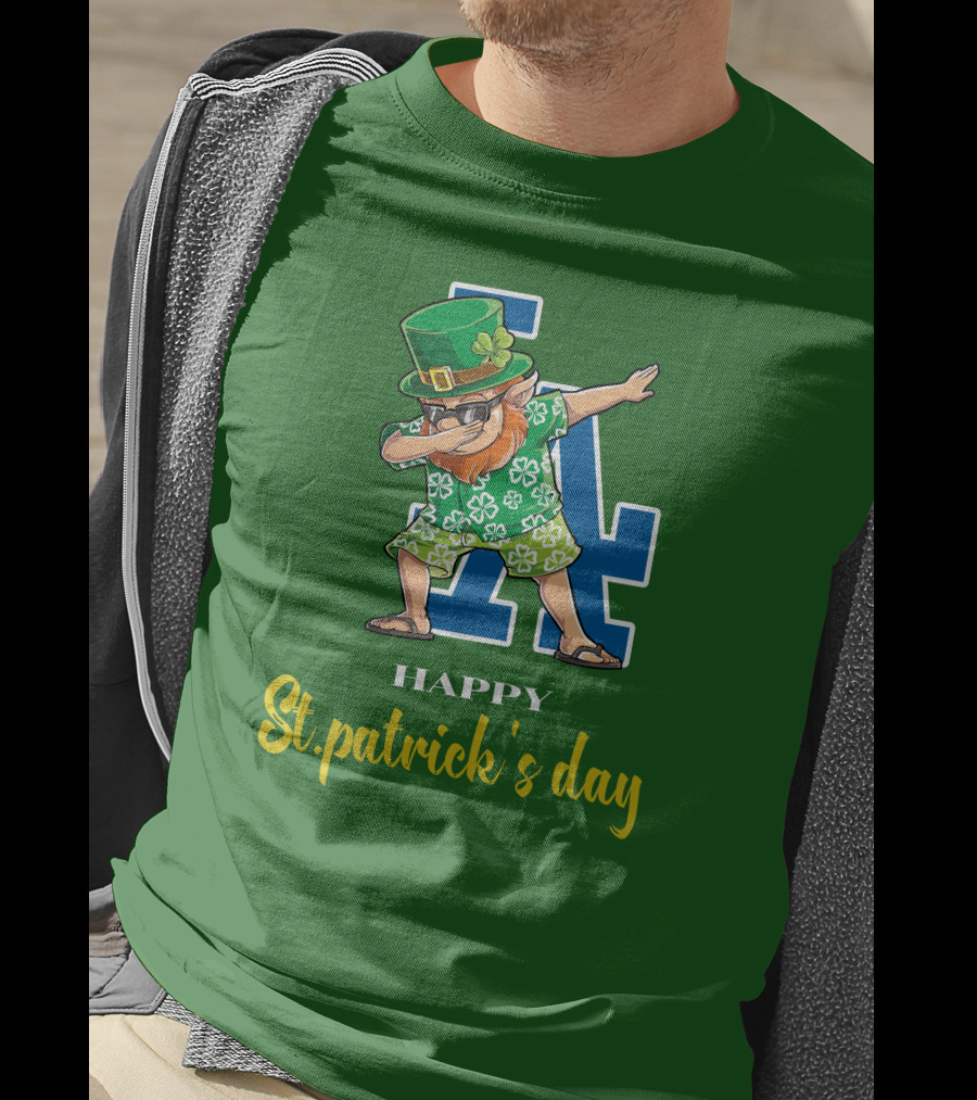 Happy St. Patrick's Day Los Angeles Dodgers Dabbing Leprechaun T-Shirt