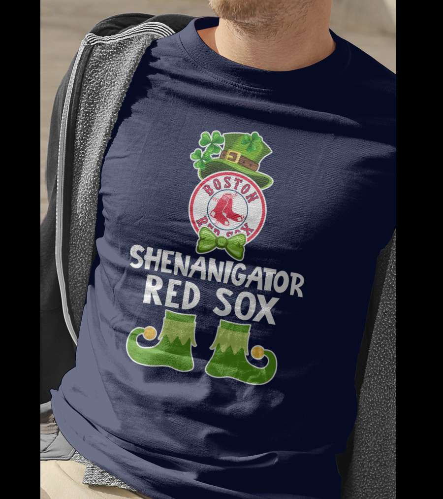 Boston Red Sox Shenanigator Leprechaun St. Patrick's Day T-Shirt
