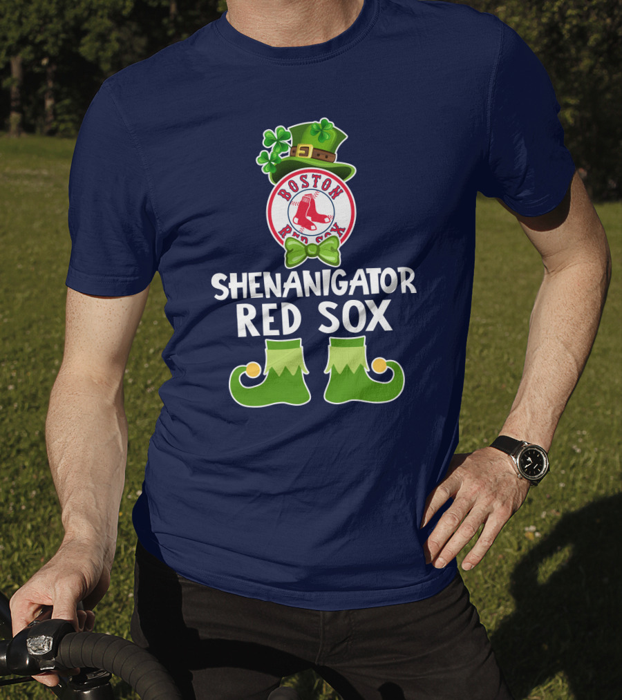 Boston Red Sox Shenanigator Leprechaun St. Patrick's Day T-Shirt