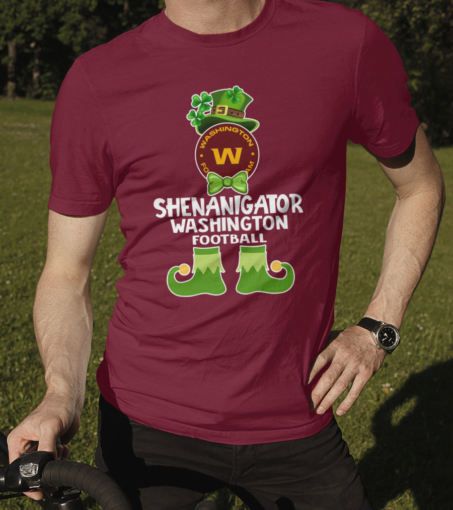 Shenanigator Washington Football Fun Leprechaun St. Patrick's Day T-Shirt