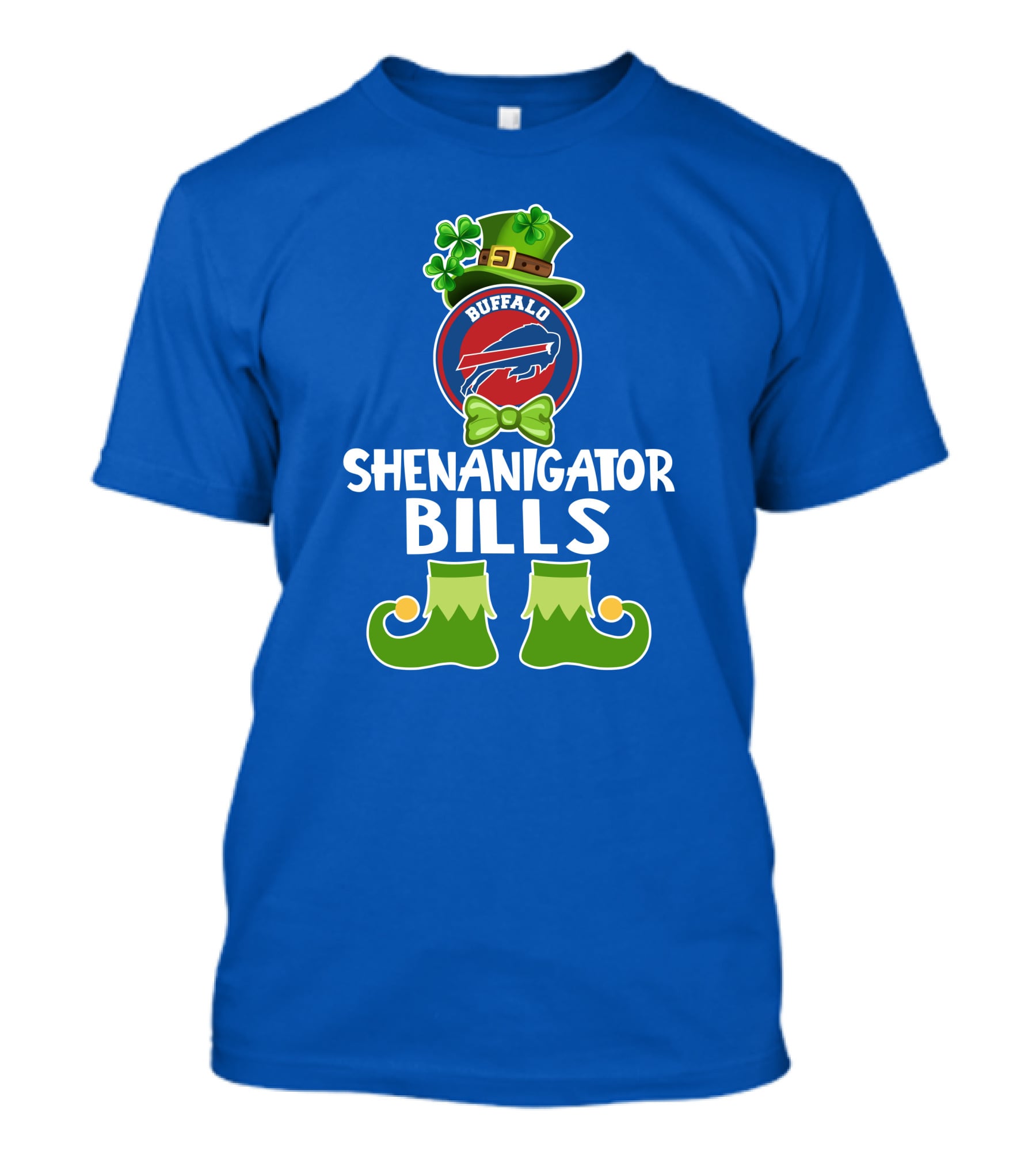 Shenanigator Buffalo Bills Funny Leprechaun St. Patrick's Day T-Shirt