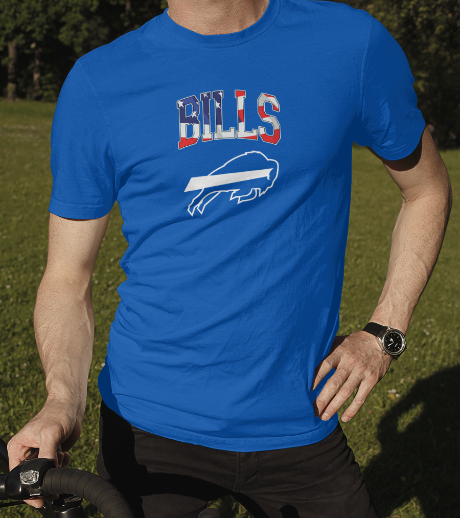 Buffalo Bills American Flag Patriots NFL Team T-Shirt