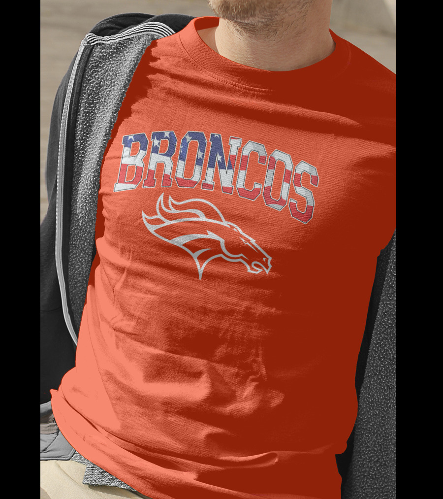 Denver Broncos American Flag T-Shirt