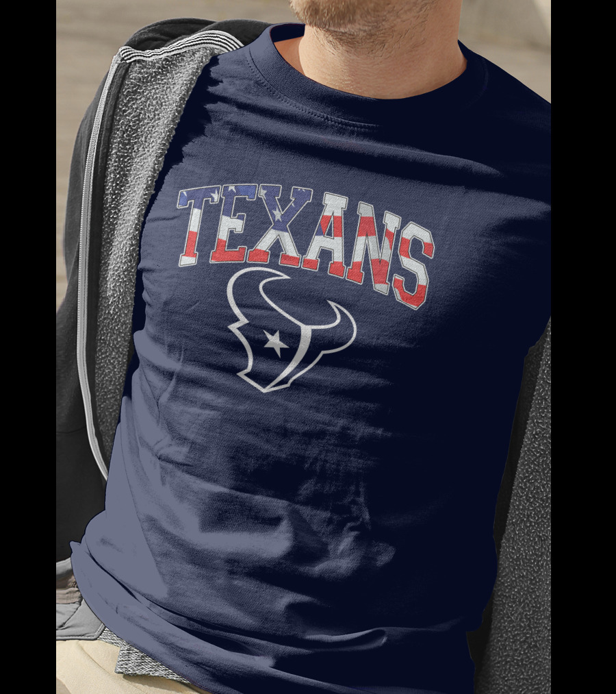 Texans American Flag T-Shirt