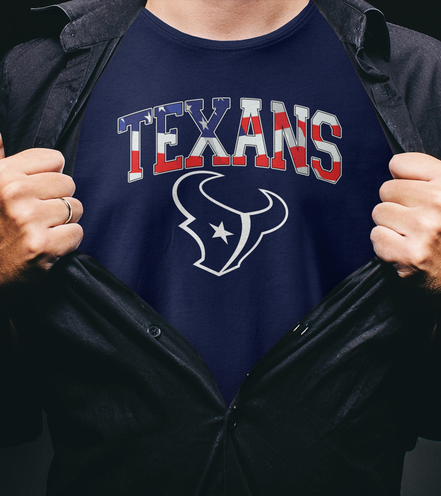 Texans American Flag T-Shirt