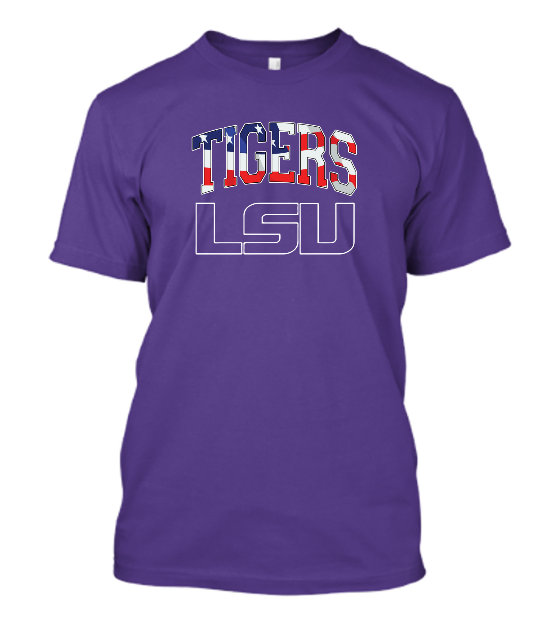 LSU Tigers American Flag T-Shirt