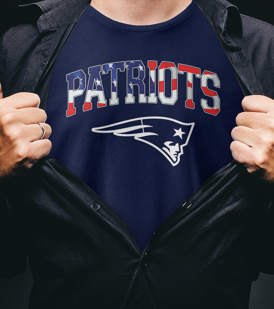 Patriots American Flag New England Patriots T-Shirt