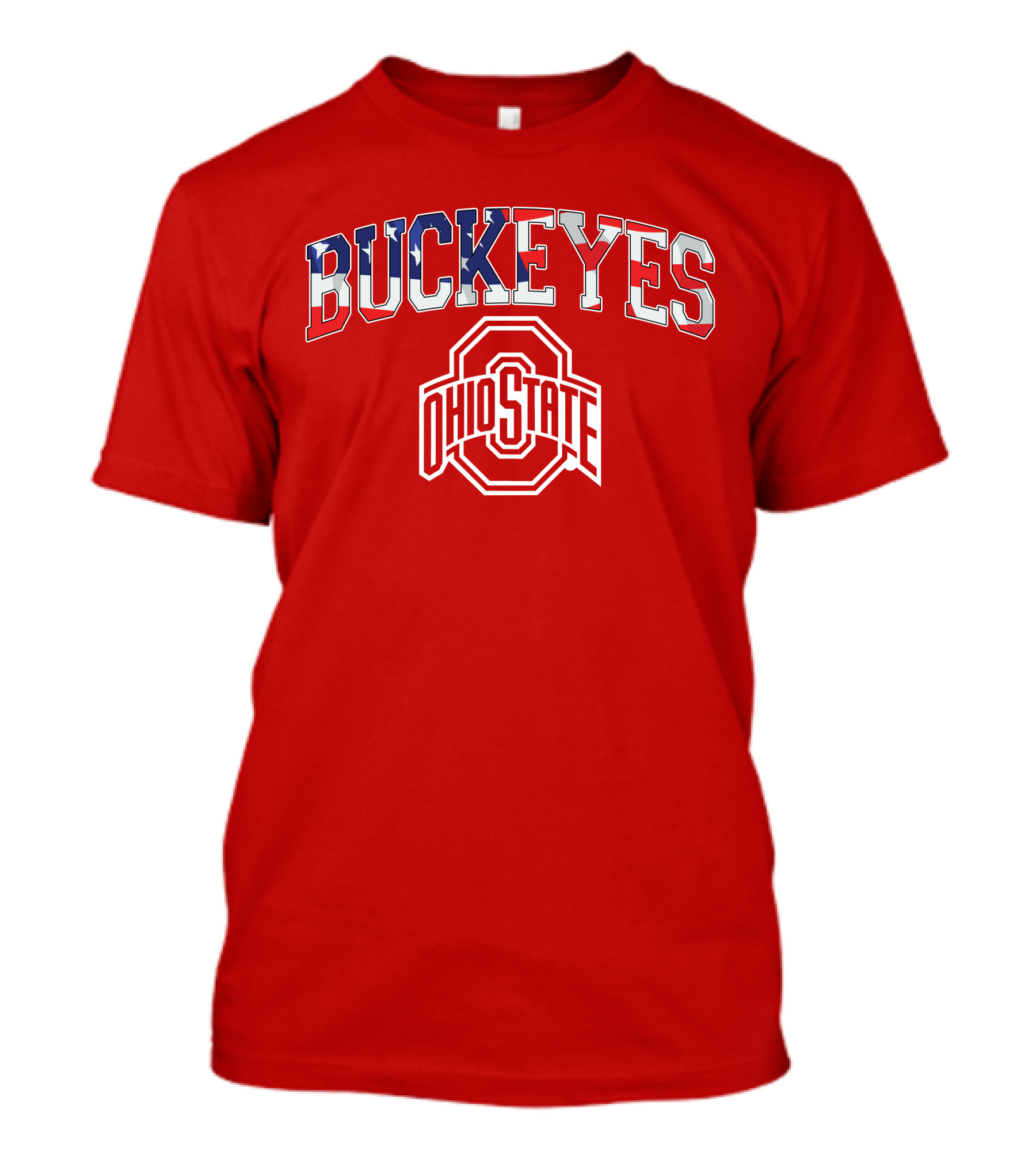 Ohio State Buckeyes American Flag Buckeyes Ohio State T-Shirt