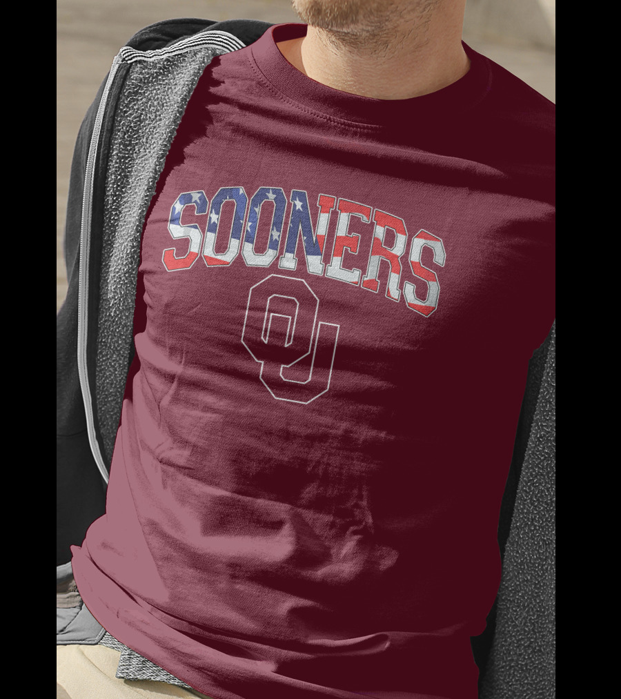 Sooners American Flag OU T-Shirt