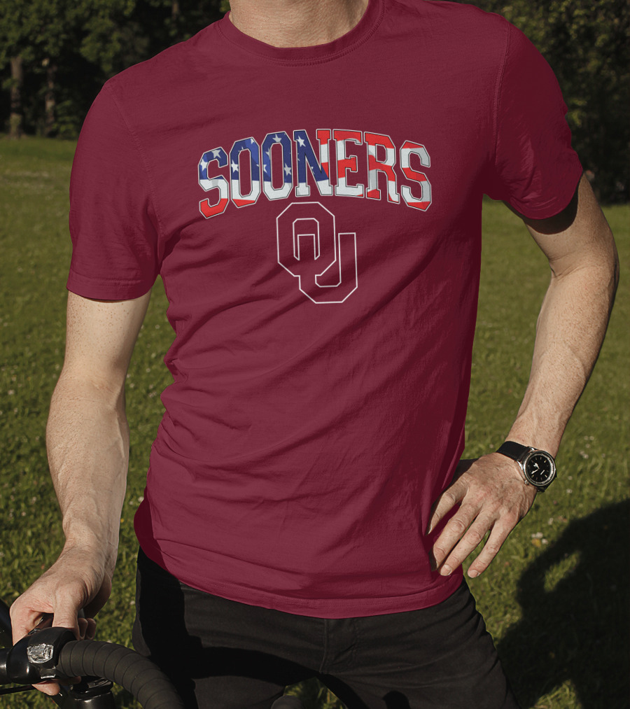 Sooners American Flag OU T-Shirt