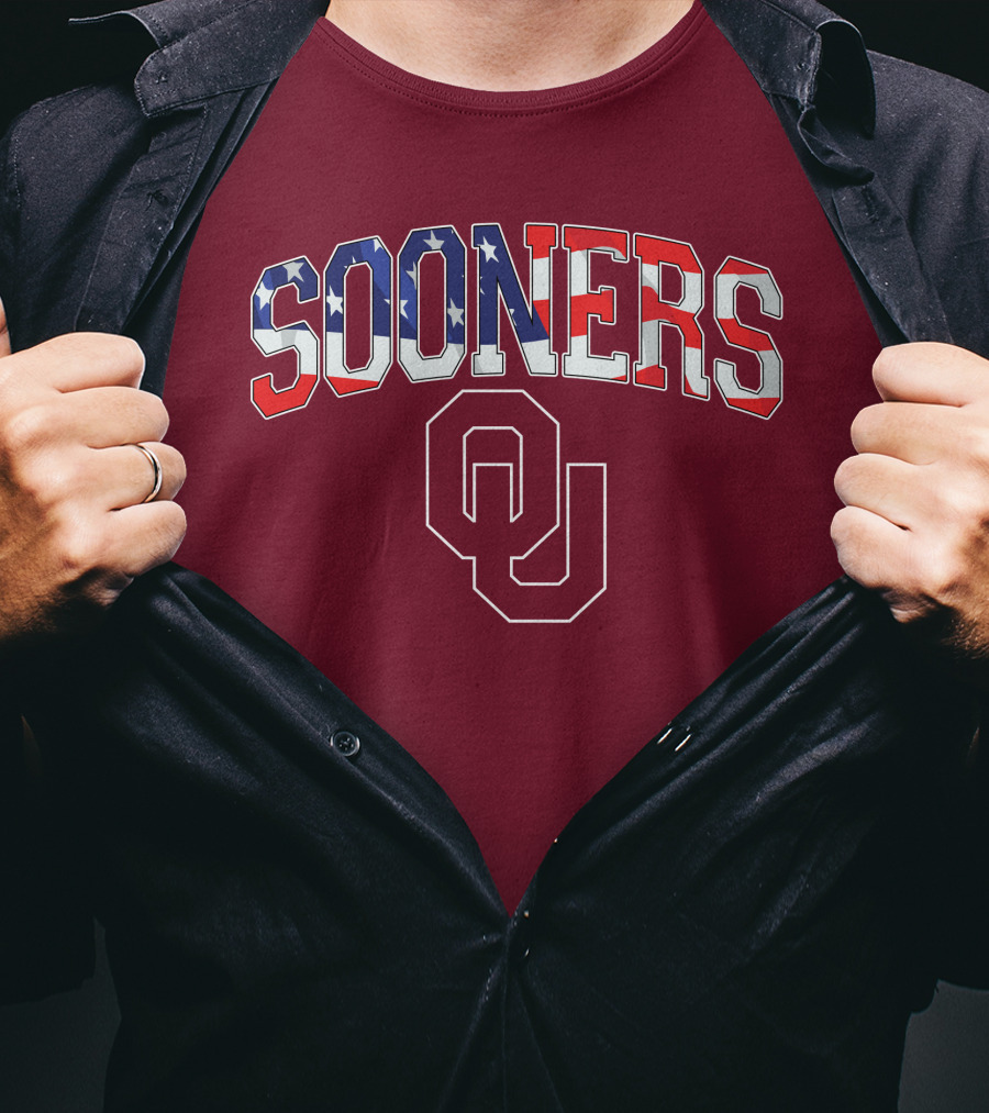 Sooners American Flag OU T-Shirt