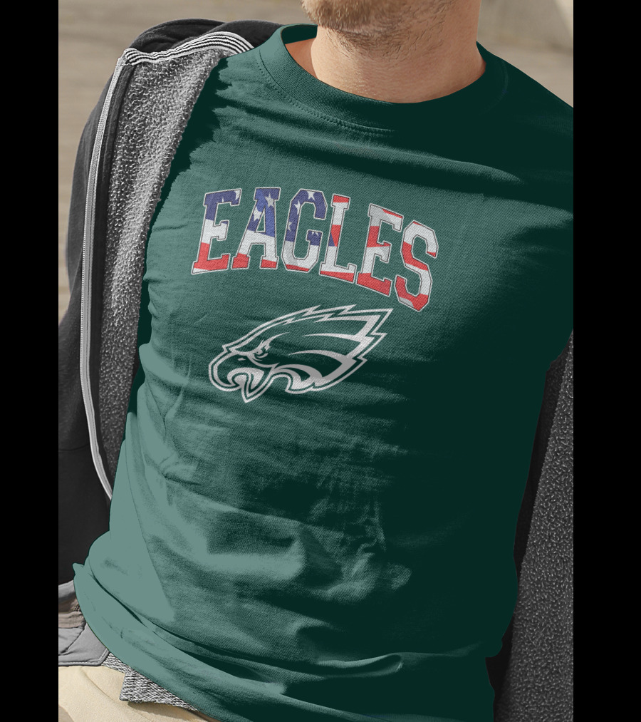Eagles American Flag Philadelphia T-Shirt