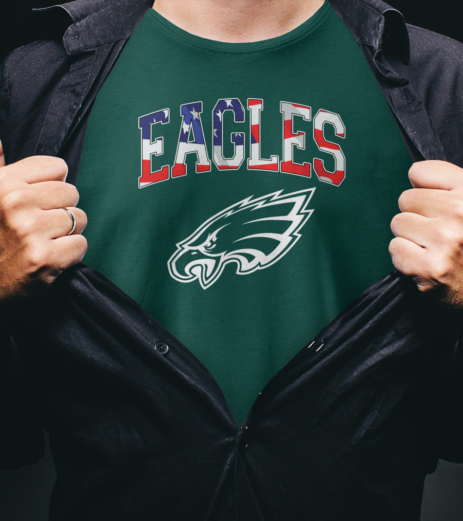 Eagles American Flag Philadelphia T-Shirt