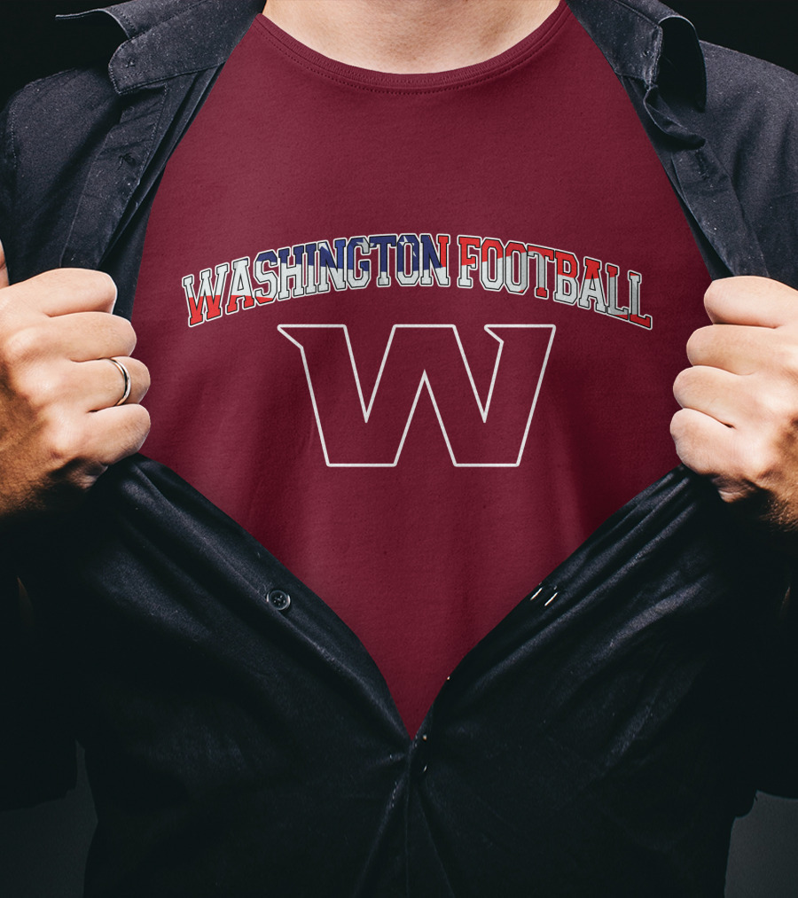 Washington Football American Flag W T-Shirt