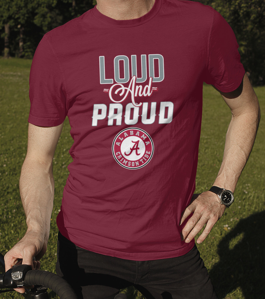 Alabama Crimson Tide Loud And Proud Enthusiast Spirit T-Shirt