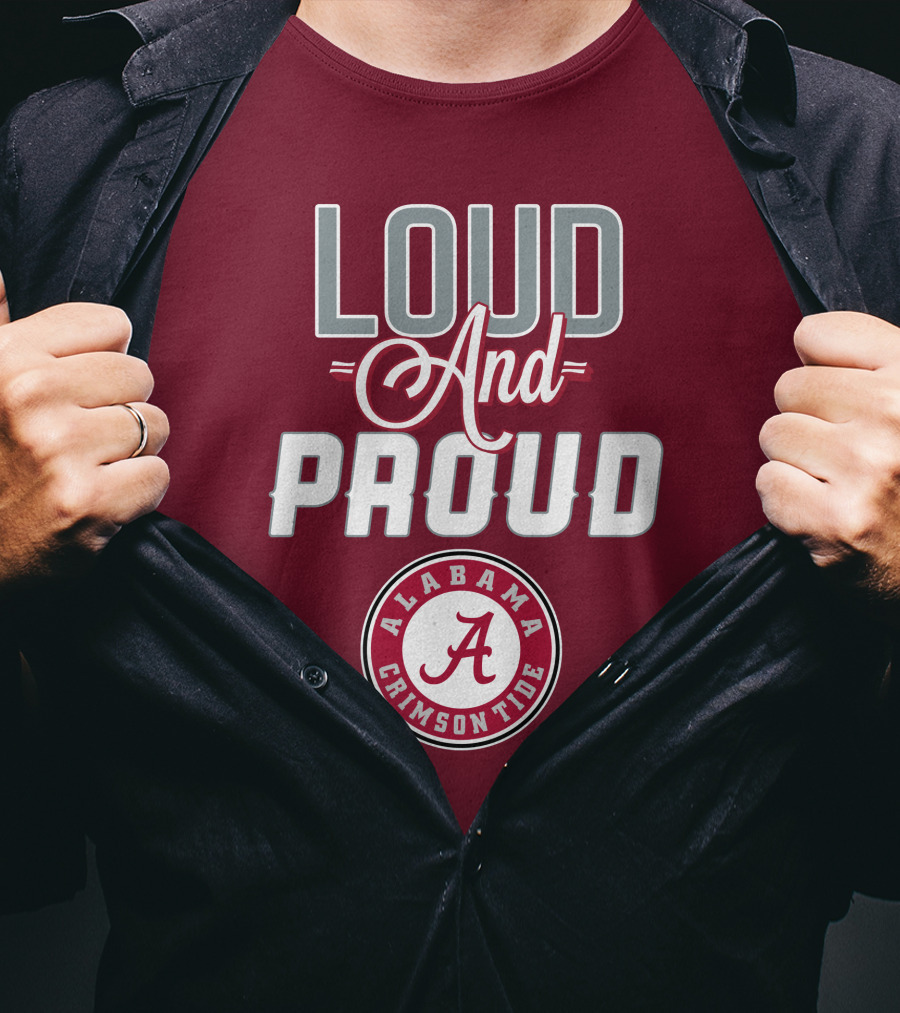 Alabama Crimson Tide Loud And Proud Enthusiast Spirit T-Shirt