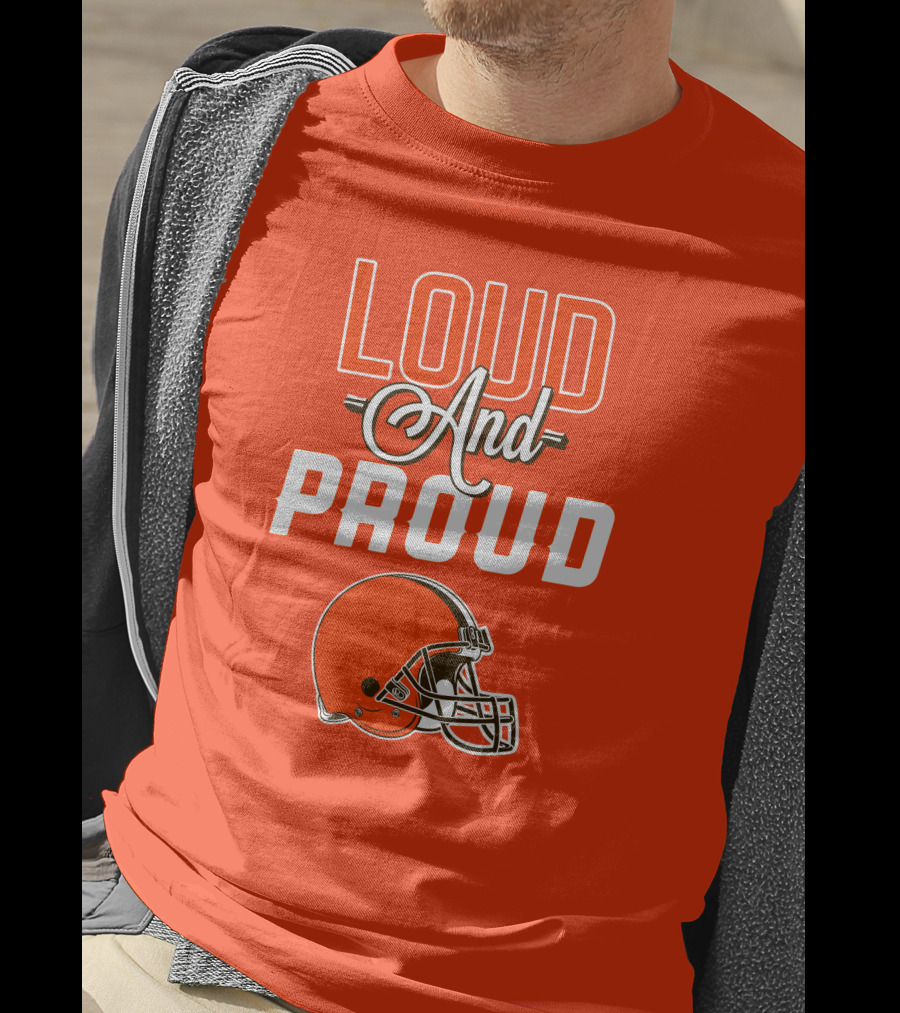 Cleveland Browns Loud And Proud Helmet T-Shirt