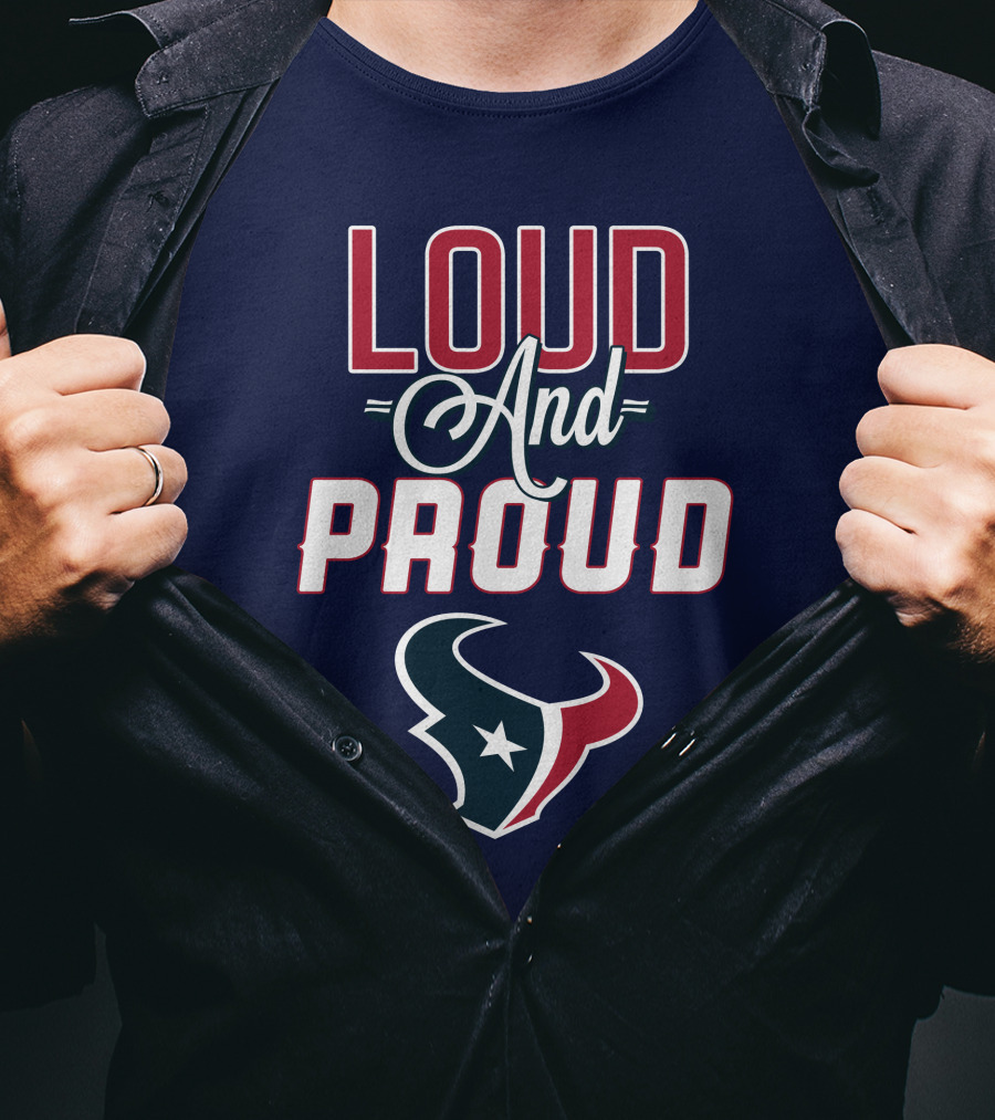 Houston Texans Loud And Proud Bulls T-Shirt