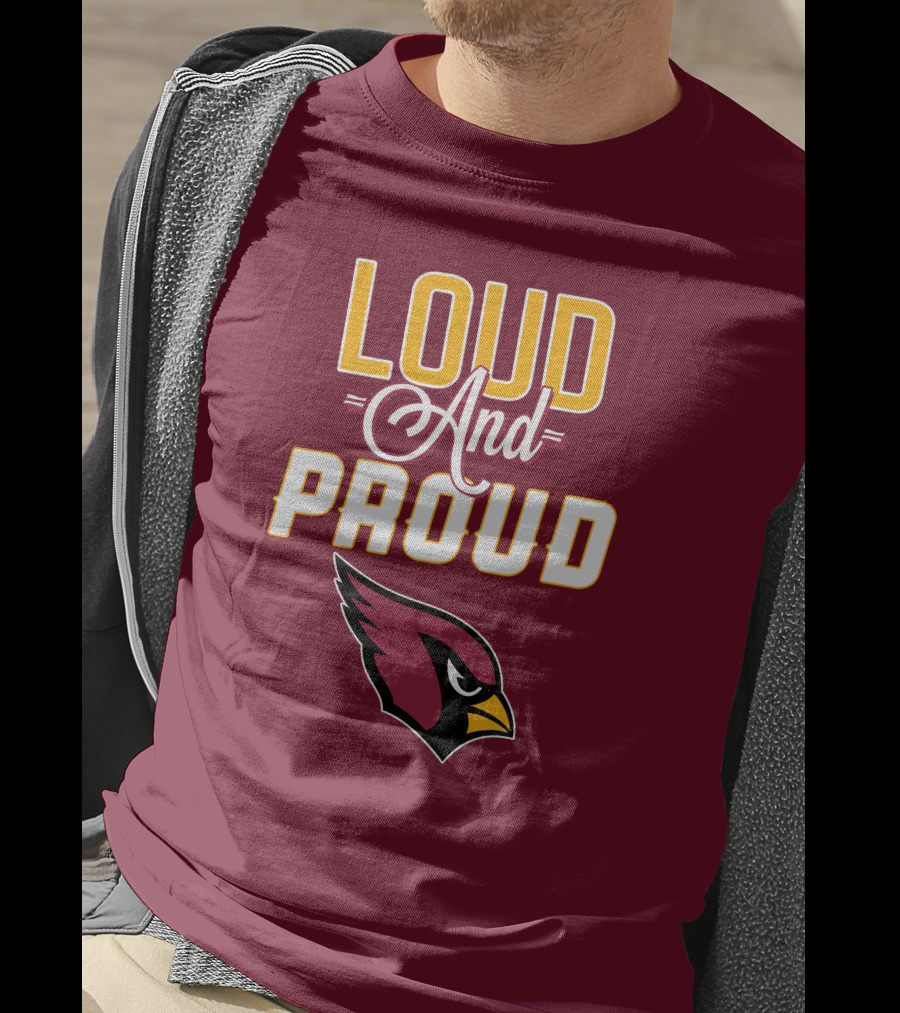 Loud And Proud Arizona Cardinals Bird Head T-Shirt