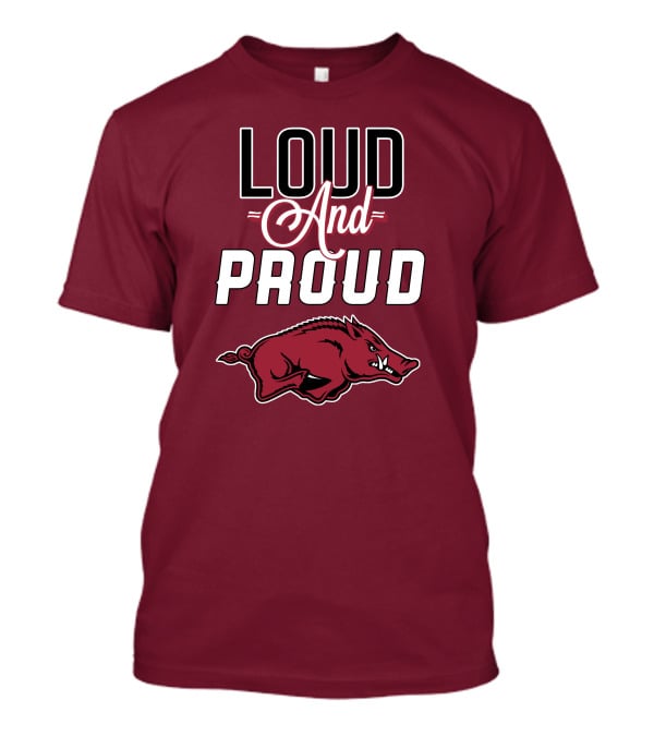 Arkansas Razorbacks Loud And Proud Wild Hog T-Shirt
