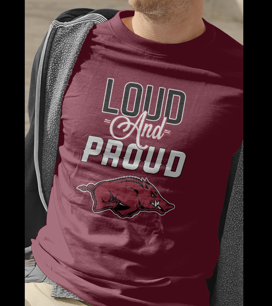 Arkansas Razorbacks Loud And Proud Wild Hog T-Shirt