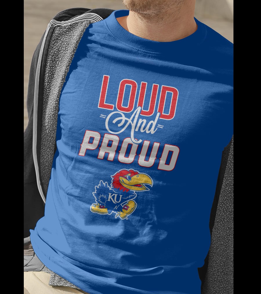 Kansas Jayhawks Loud And Proud KU Jayhawk T-Shirt