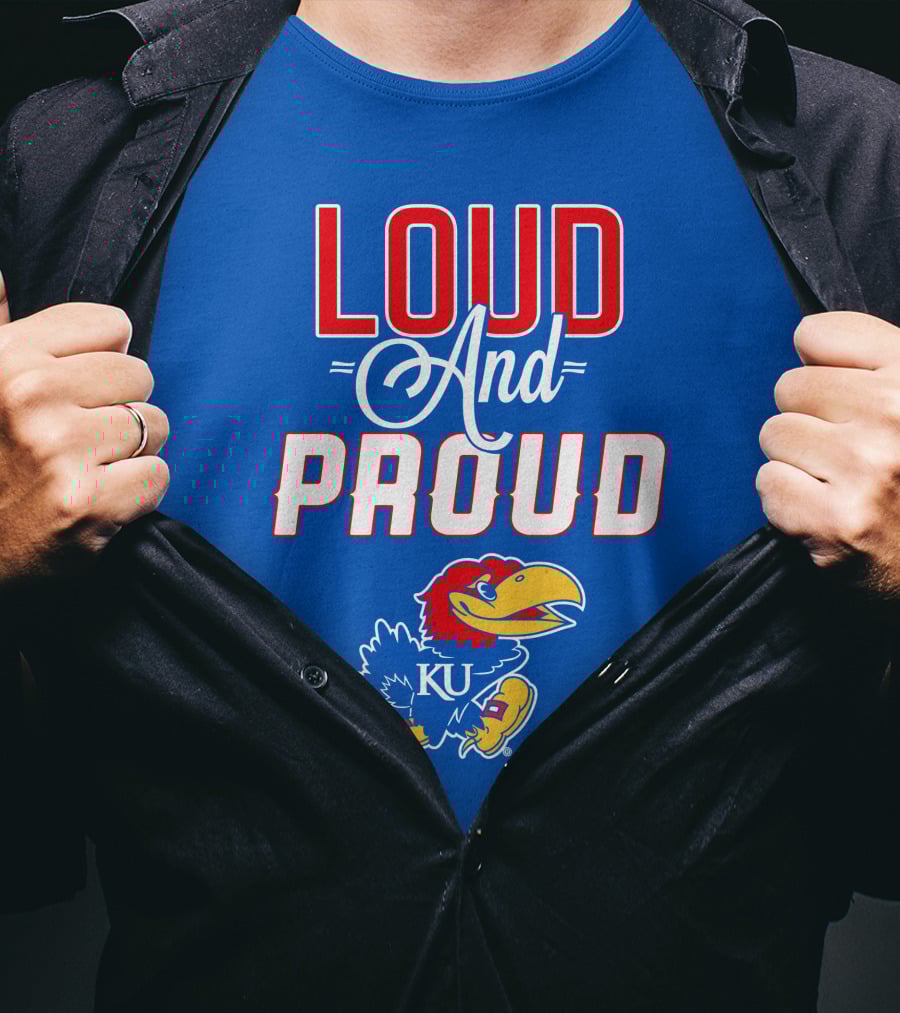 Kansas Jayhawks Loud And Proud KU Jayhawk T-Shirt
