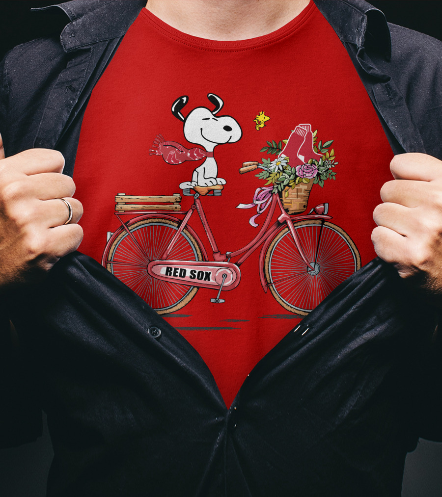 Red Sox Snoopy Big Ride T-Shirt