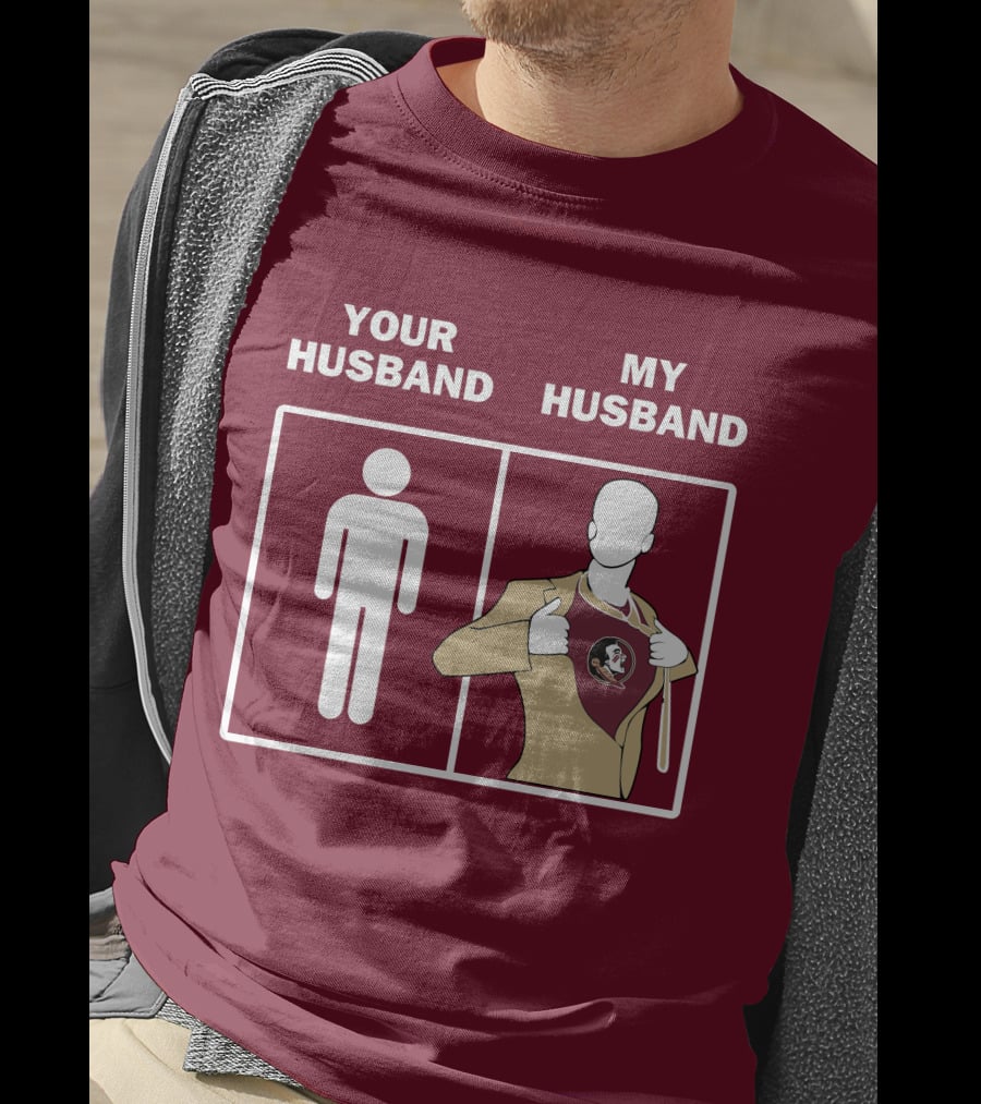 Florida State Seminoles Your Husband My Husband Superfan T-Shirt