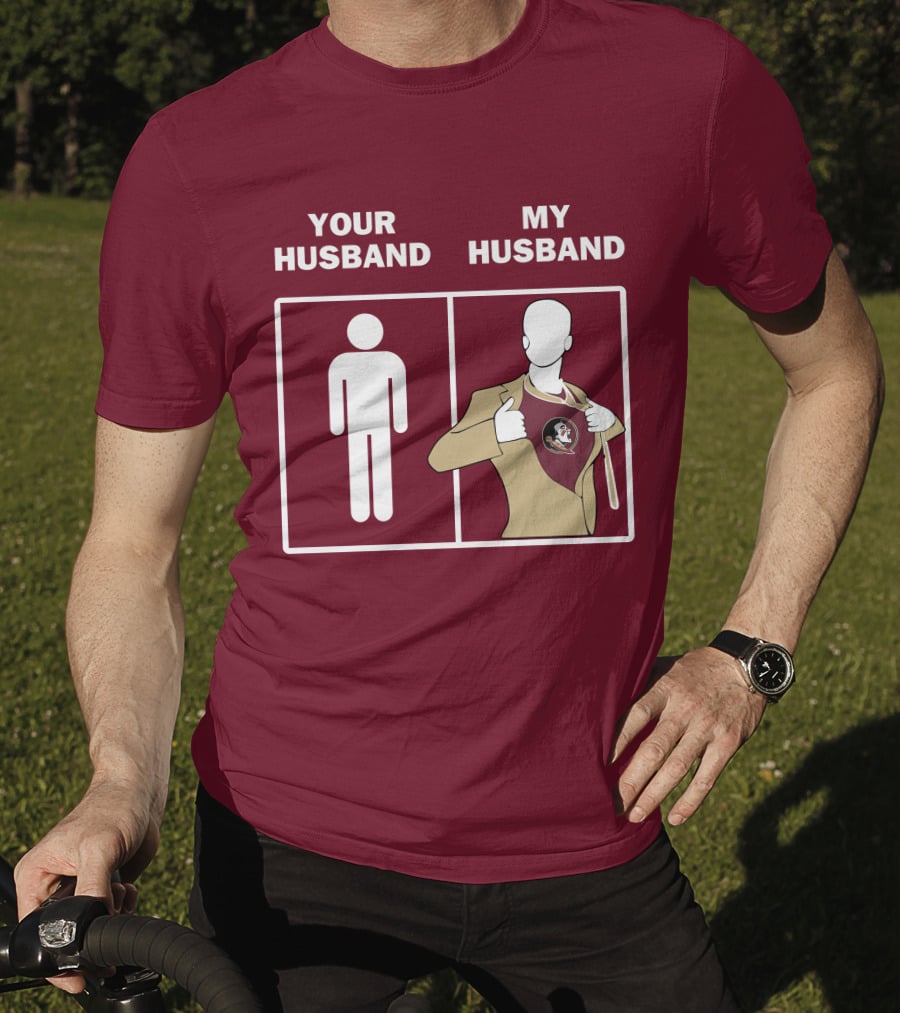 Florida State Seminoles Your Husband My Husband Superfan T-Shirt