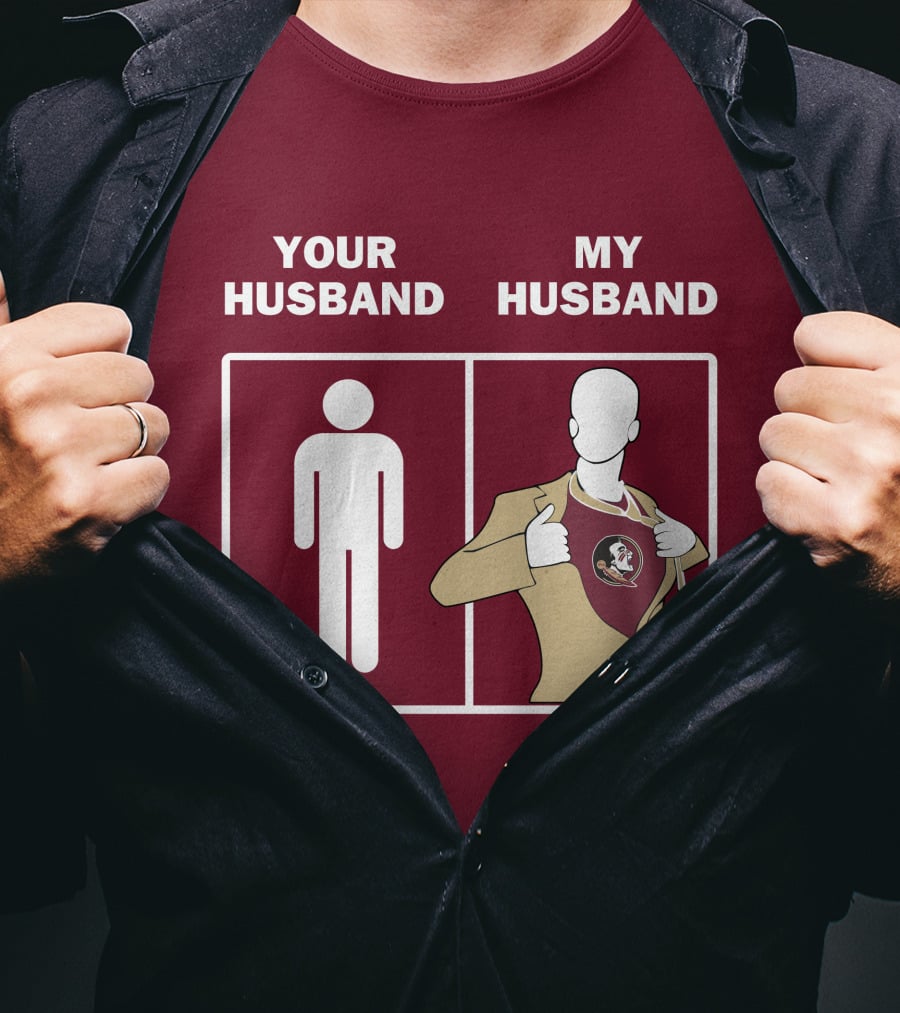 Florida State Seminoles Your Husband My Husband Superfan T-Shirt