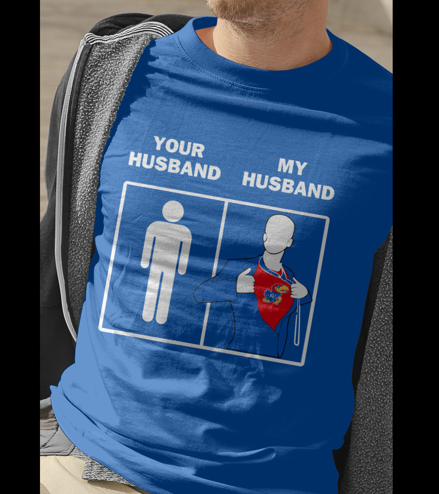 Kansas Jayhawks Your Husband My Husband Super Fan T-Shirt