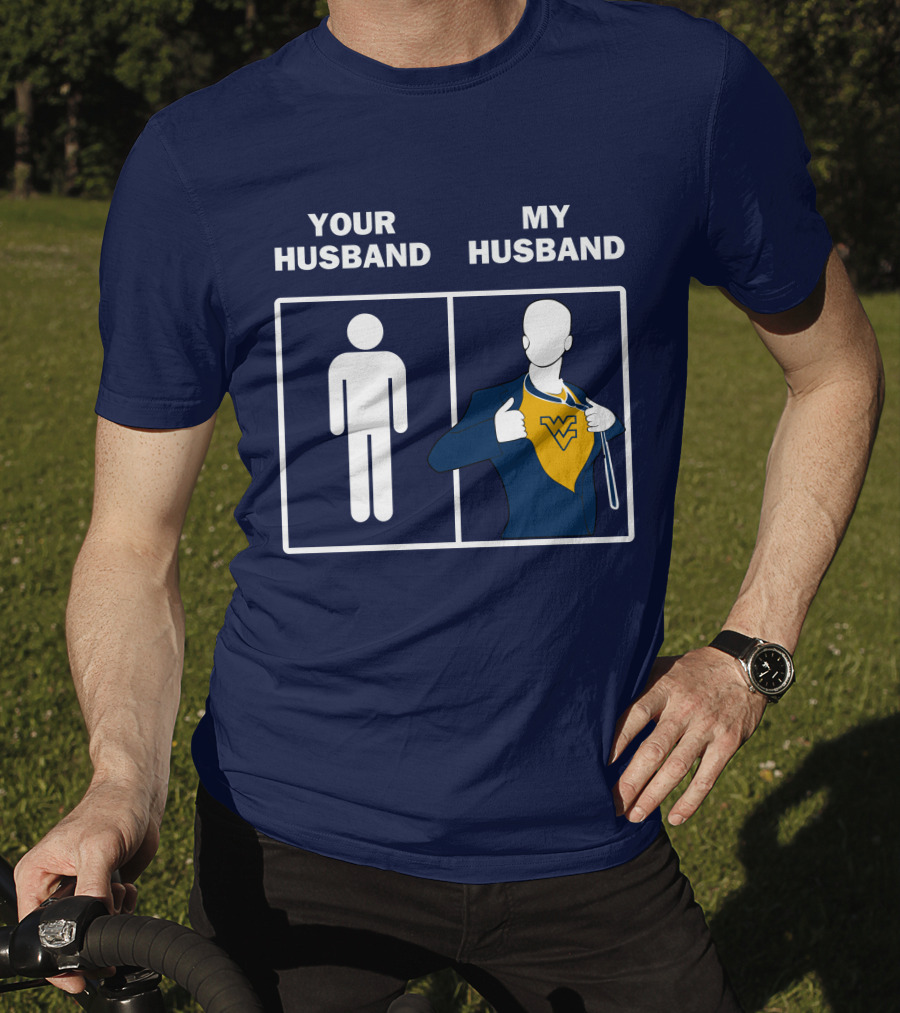WVM Your Husband My Husband WV Logo Superman T-Shirt