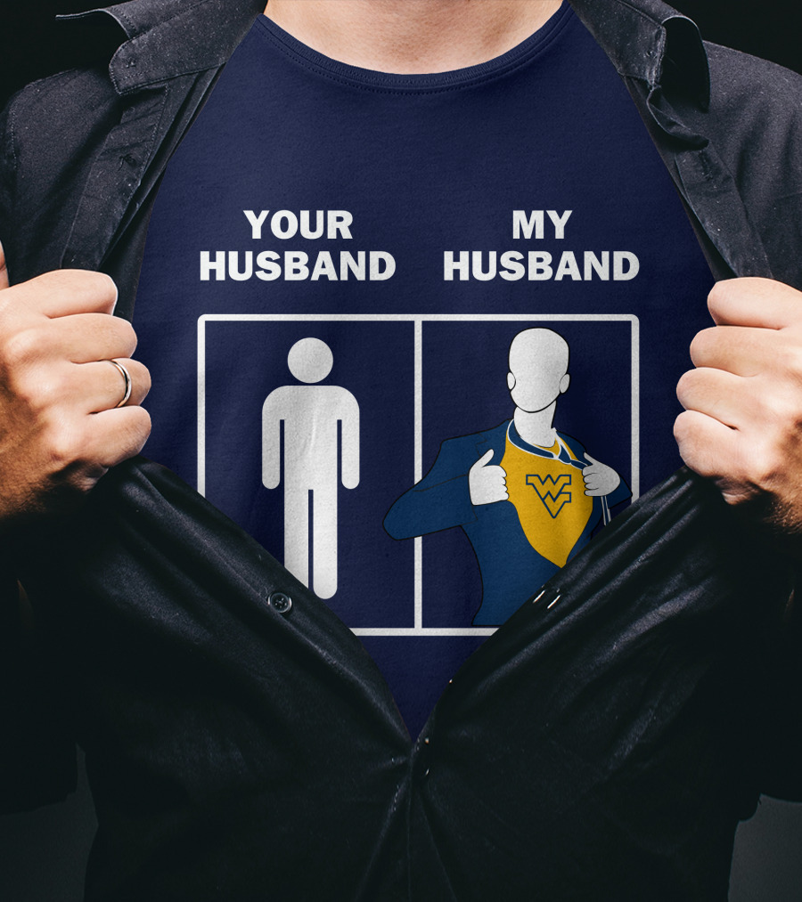 WVM Your Husband My Husband WV Logo Superman T-Shirt