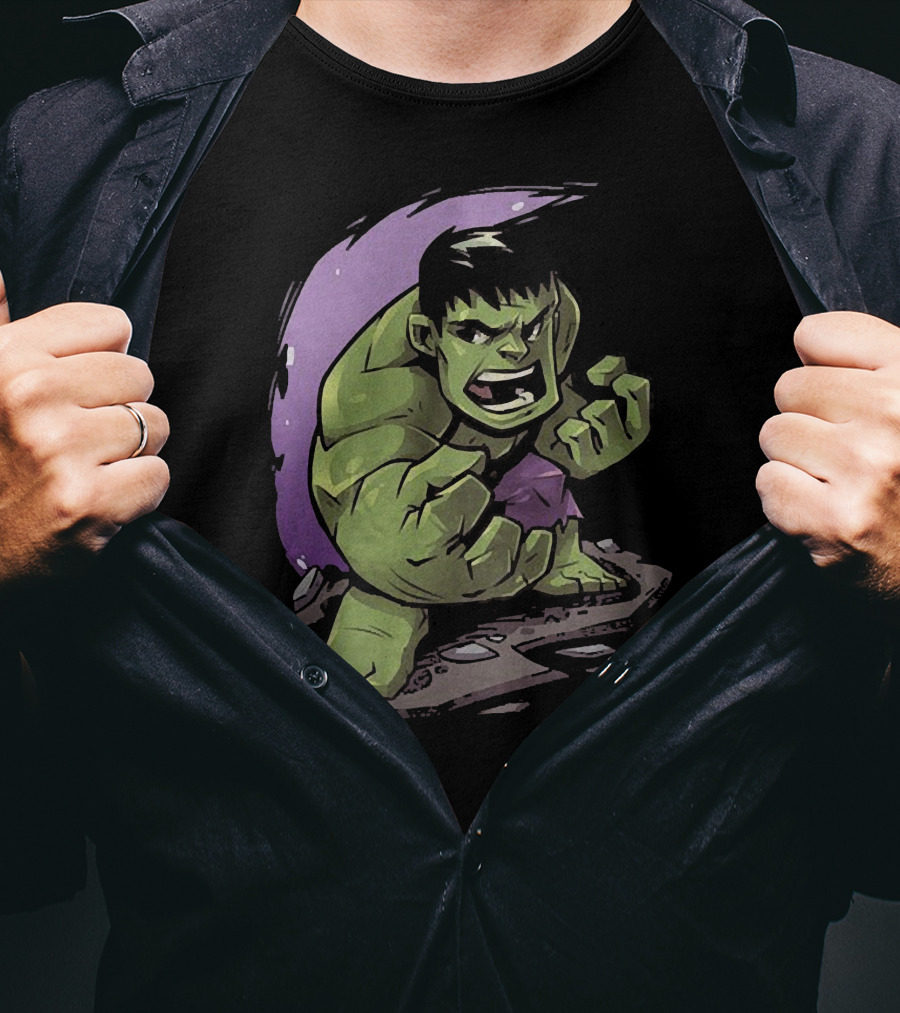 Hulk Marvel Comics Angry Green Superhero T-Shirt