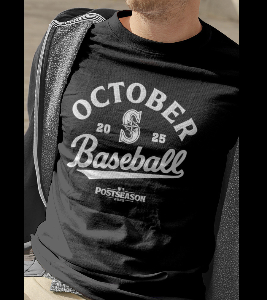 Seattle Mariners October Baseball Postseason 2025 T-Shirt