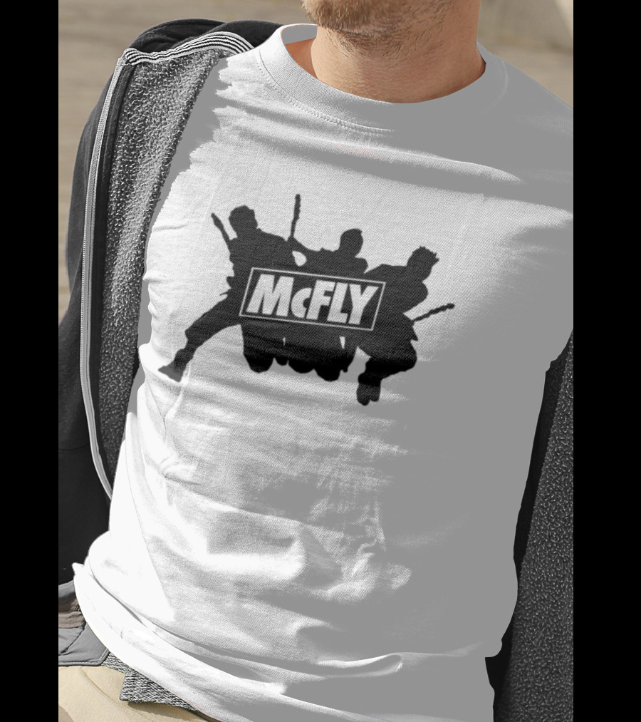 Mcfly Busted Comic Vs Battle Iconic Marteee Fan Collaboration T-Shirt