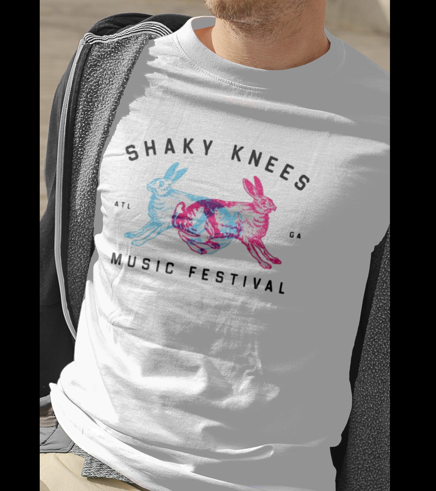 Shaky Knees Music Festival 2013 Multicolored Rabbits T-Shirt